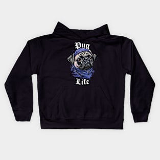 Pug Life - Dark colors Kids Hoodie